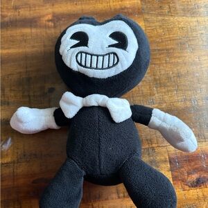 9in Bendy Black and White Plush Toy